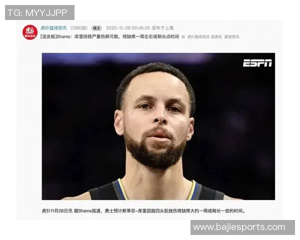 勇士队医澄清库里伤情错误左腿受伤引发关注与讨论